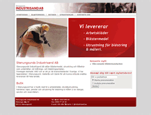 Tablet Screenshot of industrisand.se